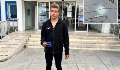 Bulduğu altınları sahibine teslim etti, polis karşılıksız bırakmadı