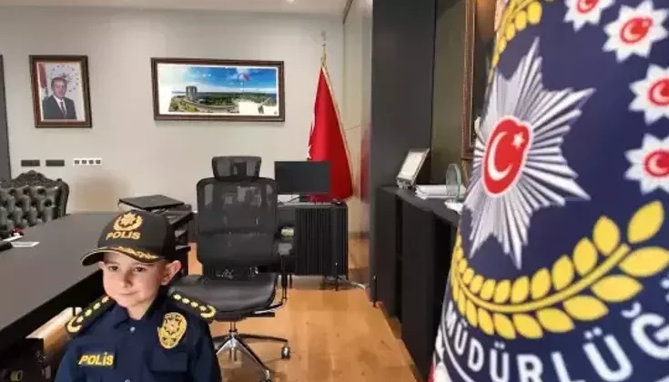Kocaeli Emniyeti’nden 23 Nisan Coşkusu: Çocuklar Polis Üniformalarıyla Görevde
